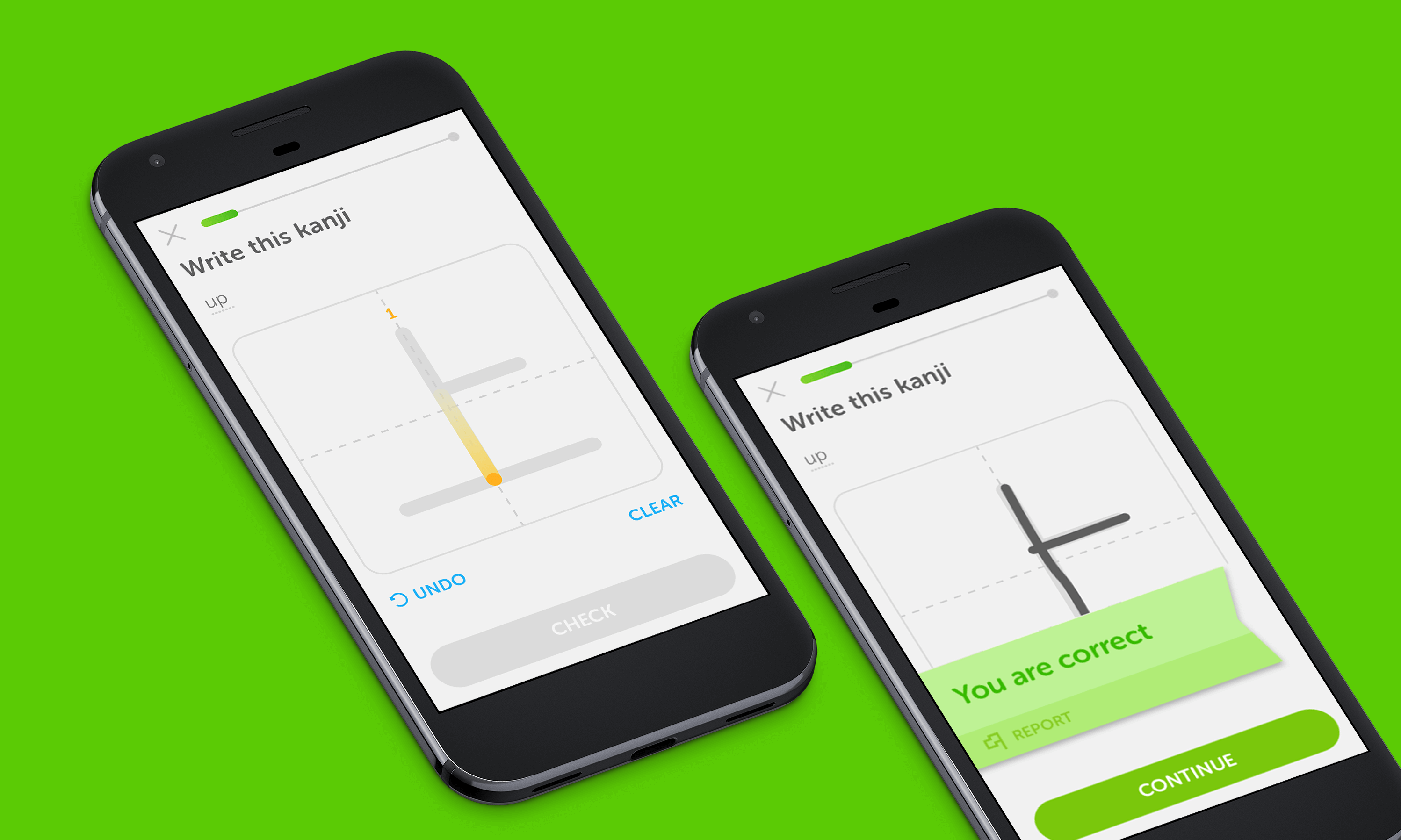 thumbnail of the Duolingo feature design on a Google Pixel 2XL